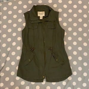 Olive Green Military Vest